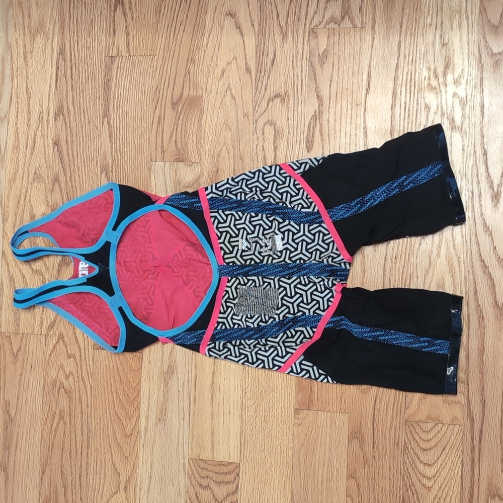 Arena Carbon Glide Tech Suit Open Back, Berries, sz 24 - WORN 3x - Picture 5 of 16
